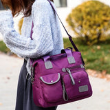 Women's Multi-pockets Shoulder Bag Large Capacity Handbag
