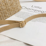 Women's Linen Straw Shell Fawn One Shoulder Bag