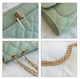 Women's Retro One Shoulder Square Bag, PU Leather Messenger Bag