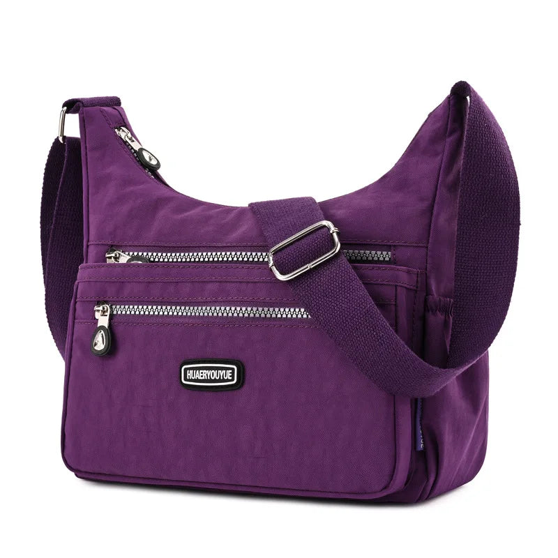 Women's One-Shoulder Messenger Bag Waterproof Nylon Handbags
