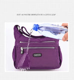 Women's One-Shoulder Messenger Bag Waterproof Nylon Handbags