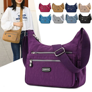 Women's One-Shoulder Messenger Bag Waterproof Nylon Handbags