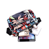 Women's Flower Cloth Bag One-shoulder Large-capacity Backpack