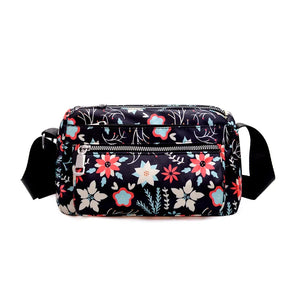 Women's Flower Cloth Bag One-shoulder Large-capacity Backpack