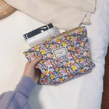 Women's Plaid Print Cosmetic Bag Large Capacity Make Up Storage Beauty Cases