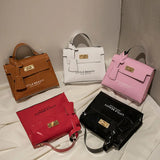 Solid Printing Leather Shoulder Bag for Women Small Diagonal Crossbody