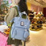 Women's Nylon Backpack Girls Laptop Backpack School Bag