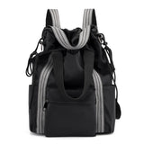 Women's Nylon Multi-function Drawstring Backpack