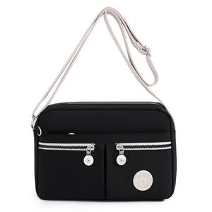 Women's Nylon Shoulder Bag Waterproof Crossbody Bag Large Capacity