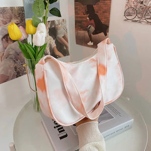 Women's Tie Dye Hobo Bag Underarm Shoulder Bags