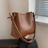 Women's One Shoulder Bag PU Leather Large-capacity Casual European Style Retro