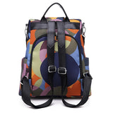 Printed Anti-Theft Women's Backpack Outdoor Travel 30X12X32CM