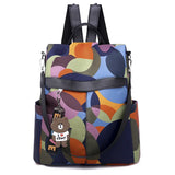 Printed Anti-Theft Women's Backpack Outdoor Travel 30X12X32CM