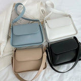 Women's PU Leather Armpit Shoulder Bag Solid Handbag