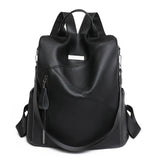 Women's PU Leather Backpack Lady Multifunctional Travel Bag