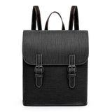 Women's PU Leather Backpack School Travel Rucksack Laptop Satchel