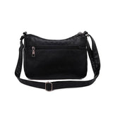 Women's PU Leather Shoulder Bag Multilayer Crossbody Handbag