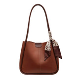 Women's PU Leather Shoulder Bag Large Capacity Handbag