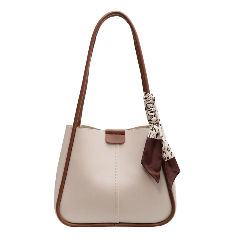 Women's PU Leather Shoulder Bag Large Capacity Handbag