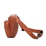 Women's PU Leather Crossbody Bag Chest Bags Travel Waist Phone Pouch