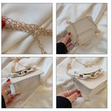 Women's PU Leather Messenger Bag Small One Shoulder Bag