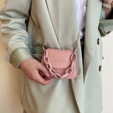 Women's PU Leather Messenger Bag Small One Shoulder Bag