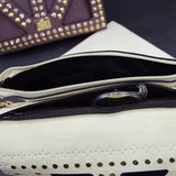 Women's PU Leather Messenger Bag Clutch Punk Style Crossbody Bag