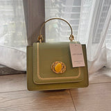 Women's PU Leather Mini Crossbody Bags Solid Shoulder Bag Short Handle