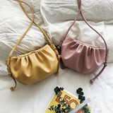 Women's PU Leather Shoulder Bag Messenger Bag Solid Female Bags
