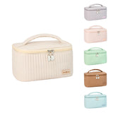 Women's PU Makeup Bag Travel Organizer Cosmetic Vanity Cases Beautician