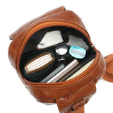Women's PU Messenger Bags Large Capacity Soft Leather Sling Chest Bag