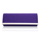 Women's Metal Strips Evening Handbags Solid Purses