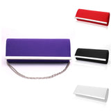 Women's Metal Strips Evening Handbags Solid Purses