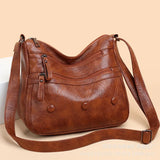 Women's Large-capacity PU Leather Shoulder Bag
