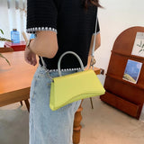 Trendy Women's PU Leather Bag with Short Handle