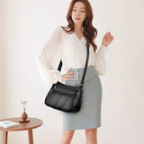 Women's PU Leather Handbag Shoulder Strap Flap