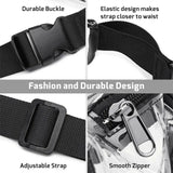 Women's PVC Clear Waist Bag Large Capacity Wear-Resistant Jelly Messenger Bag