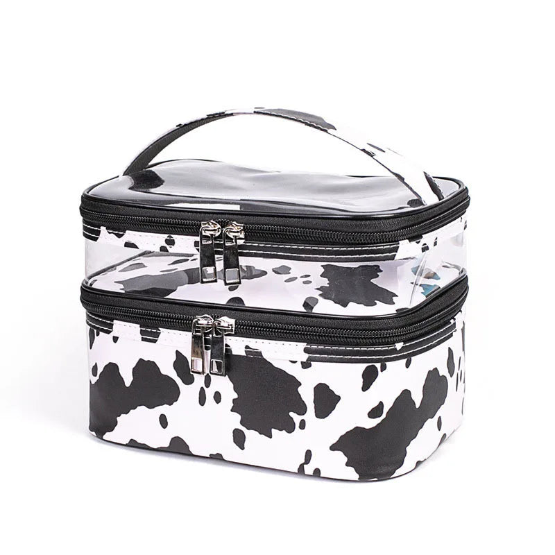 Women's Transparent PVC Cosmetic Bag Waterproof Makeup Organizer Travel Case