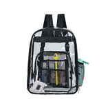 Women's PVC Plastic Backpacks Large Capacity Waterproof Transparent Schoolbags