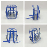 Women's PVC Plastic Backpacks Large Capacity Waterproof Transparent Schoolbags