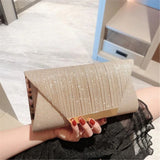 Glitter Clutch Purse for Women Party Wedding Evening Bag with Chain