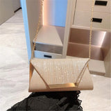 Glitter Clutch Purse for Women Party Wedding Evening Bag with Chain