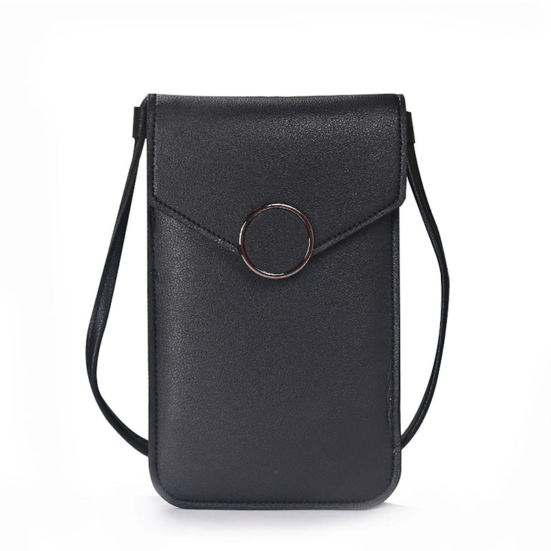 Women's Phone Purse Strap Wallets Smart Phone Shoulder Handbags Leather