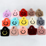 Plush Mini Tote Bag Winter Shoulder Street Travel Bag