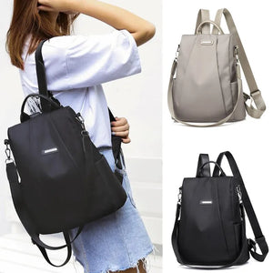Women's Anti-theft Travel Backpack Nylon Shoulder Bag Schoolbag