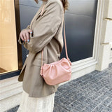 Western Style Women's Shoulder Bag Mini Cloud Bag Messenger Bag