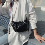 Western Style Women's Shoulder Bag Mini Cloud Bag