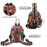 Women's Print Large Capacity Backpack Shoulder Bag