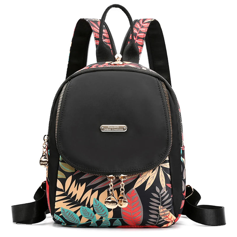 Women's Print Large Capacity Backpack Shoulder Bag