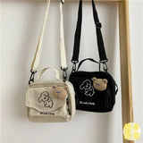 Women's Puppy Shoulder Bag Mobile Phone Change Storage Bag Messenger Bag